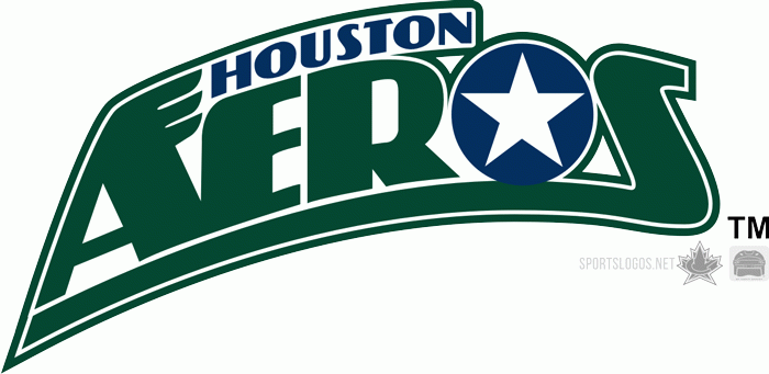 Houston Aeros 2001 02-2003 04 Wordmark Logo iron on heat transfer